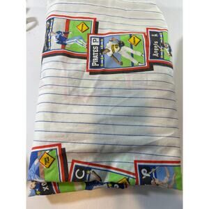 Vintage MLB Baseball 1989 Bibb Comforter Flat Sheet Pillowcases Expos Twin size